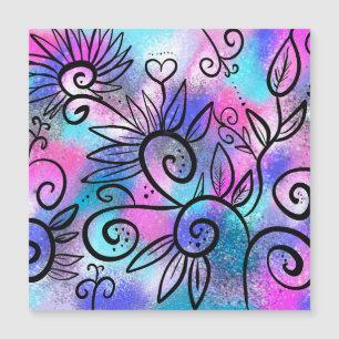 Schöne Vogelkunst Magnetkarte