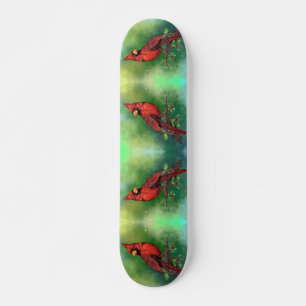 Schöne Vogelmalerei auf dem Nordroten Kardinal Skateboard