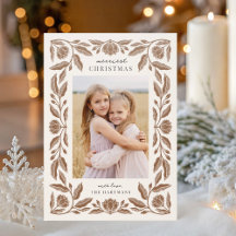 Schöne Volksblumenrahmen-Weihnachtsferien-Foto L