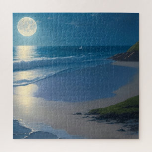 Schöne Vollmond Kunst, Dichtung und Musik Puzzle