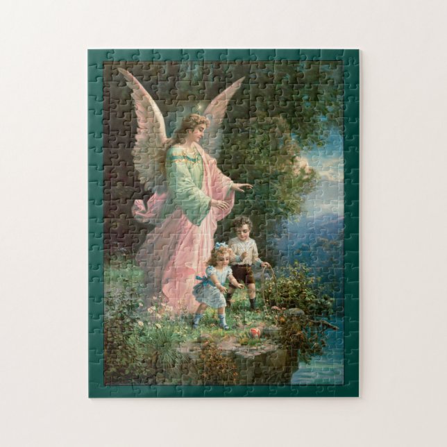 Schöne Wächter Angel Wächter Kinder Puzzle (Vertikal)