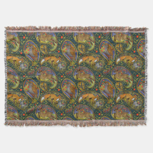 Schöne Waldkreaturen mit bemalten Wirbel Decke