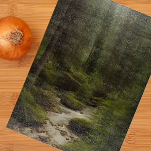 Schöne Waldlandschaft Schneidebrett