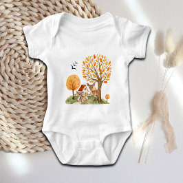 Schöne Waldlandschaft Zuhause Baby Strampler