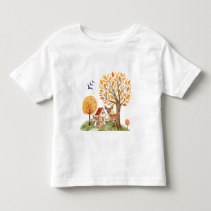 Schöne Waldlandschaft Zuhause Kleinkind T-shirt