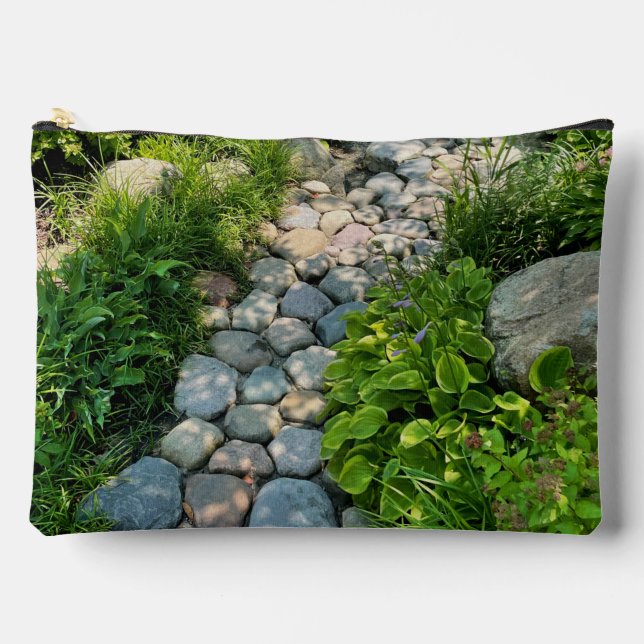 Schöne Waldschablone Foto Sonnenlichtbäume Fotovor Zubehörtasche (Vorderseite)