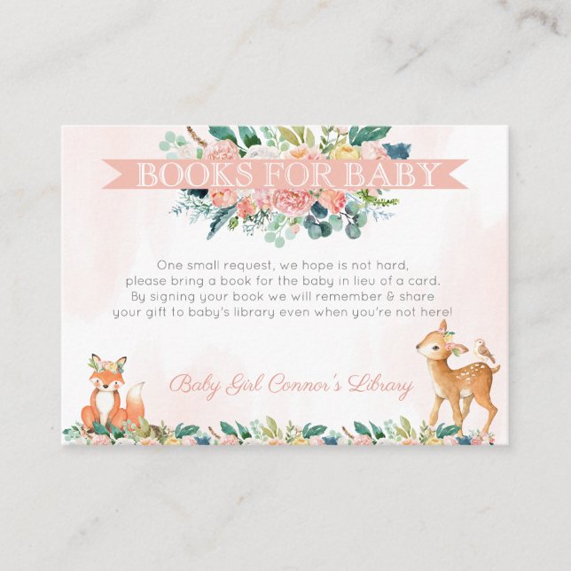 Schöne Waldtierbibliothek Begleitkarte (Vorderseite)