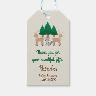 Schöne Waldtiere Tag Geschenkanhänger