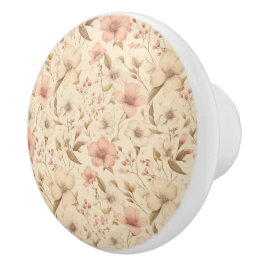 Schöne, warme, glänzende Butterblende Farbe Keramikknauf