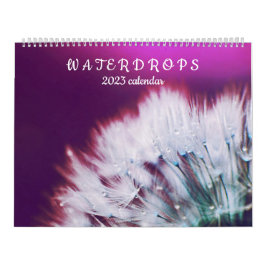 Schöne Wasserfälle der Natur auf Blume Fotografie Kalender