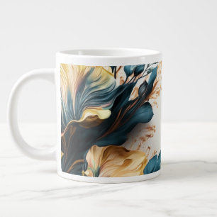 Schöne Wasserfarbe floral Jumbo-Tasse