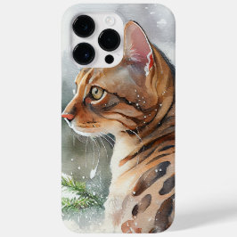 SCHÖNE WASSERFARBE GEPUNKTETER BENGALISCHER CAT Case-Mate iPhone 14 PRO MAX HÜLLE