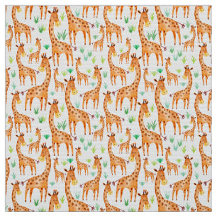 Schöne Wasserfarbe Giraffe Tierkids Stoff