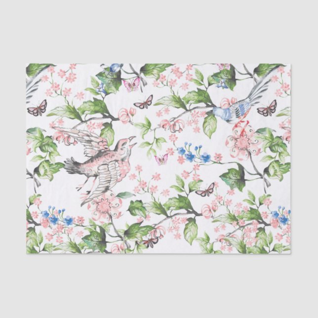 Schöne Wasserfarbe,handgemalte Naturszene,t Seidenpapier (Vorderseite)