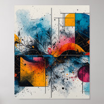 Schöne Wasserfarbe mit schwimmender