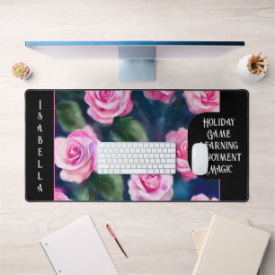 Schöne Wasserfarbe Populäre Rosensammlung Schreibtischunterlage