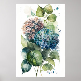 Schöne Wasserfarbe Poster