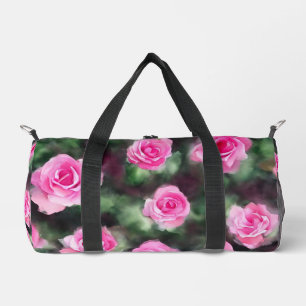 Schöne Wasserfarbe Trendy Pink Roses Collection Duffle Bag