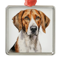 SCHÖNE WASSERFARBE TRI FARBE FOXHOUND HUND