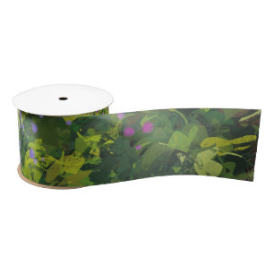 Schöne Wasserfarben-Blumenstrauch-Grafik-Kunstmale Satinband