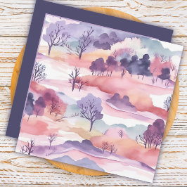 Schöne Wasserfarbenlandschaft Danke