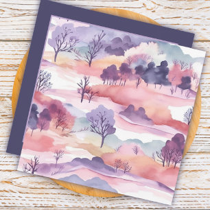 Schöne Wasserfarbenlandschaft Danke