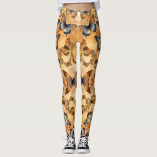 Schöne Wasserfarbenschmetterlinge Leggings