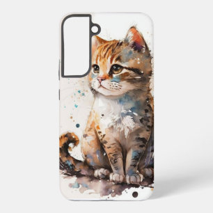Schöne "Watercolor Cat Samsung Galaxy Hülle