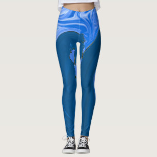Schöne Waves Abstraktes Malerei Kunst Leggings
