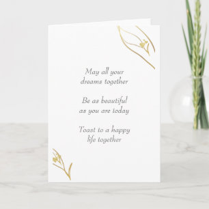 SCHÖNE WEDING GREETING CARD KARTE
