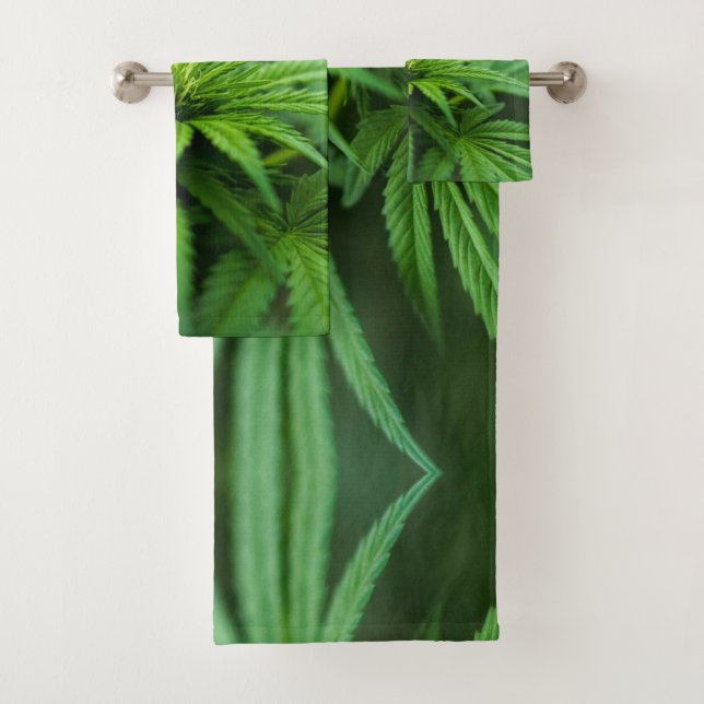 Schöne Weed Badhandtuch Set (Insitu)