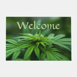 Schöne Weed Fußmatte