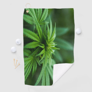 Schöne Weed Golfhandtuch