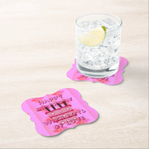 Schöne weibliche Ideen für ihren Geburtstag Untersetzer