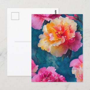 Schöne, weich rosa Blume Postkarte
