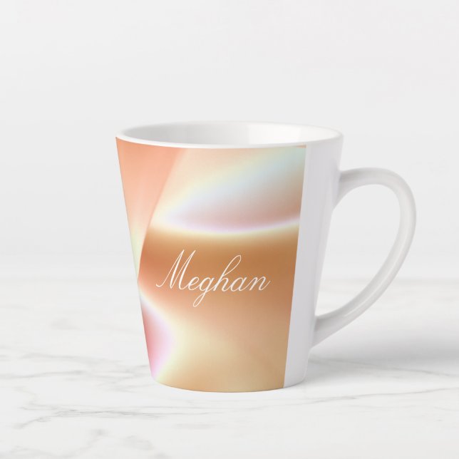 Schöne, weich rosa Latte-Tasse Milchtasse (Rechts)