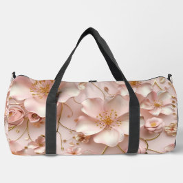 Schöne weich rosa Pastell floral Duffle Bag