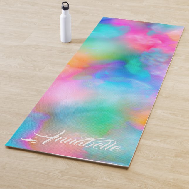 Schöne weiche farbenfrohe Regenbogen Yoga Mat Yogamatte (Beispiel)