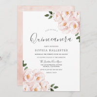 Schöne, weiche, rosa Blume Quinceanera