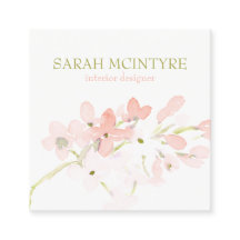 Schöne weiche Wasserfarbe Rosa Blüten