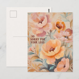 Schöne weiche Wildblumen Blumen ENTSCHULDIGUNG FÜR Postkarte