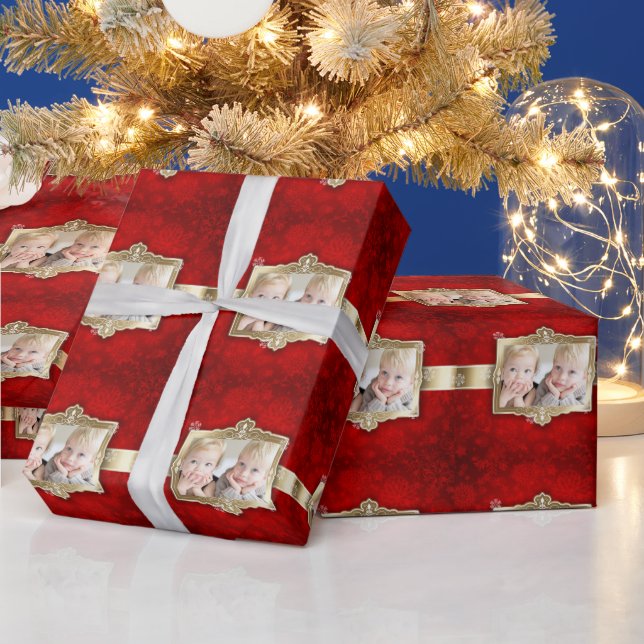 Schöne Weihnachten, Goldene Fohlen, individuelles  Geschenkpapier (Feiertage)