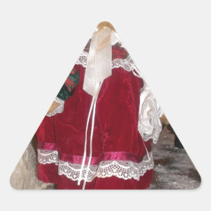 Schöne Weihnachten mit Liebe HABEN einen schönen T Dreieckiger Aufkleber