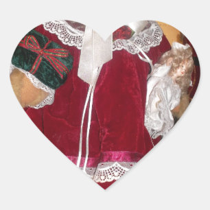 Schöne Weihnachten mit Liebe HABEN einen schönen T Herz-Aufkleber