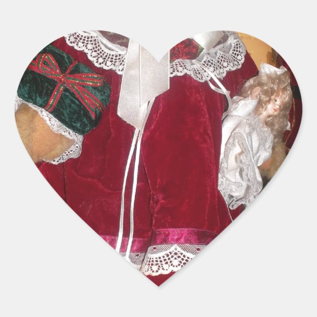 Schöne Weihnachten mit Liebe HABEN einen schönen T Herz-Aufkleber (Vorderseite)