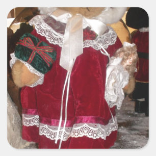 Schöne Weihnachten mit Liebe HABEN einen schönen T Quadratischer Aufkleber