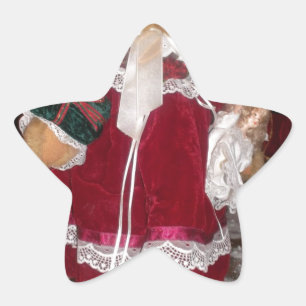 Schöne Weihnachten mit Liebe HABEN einen schönen T Stern-Aufkleber