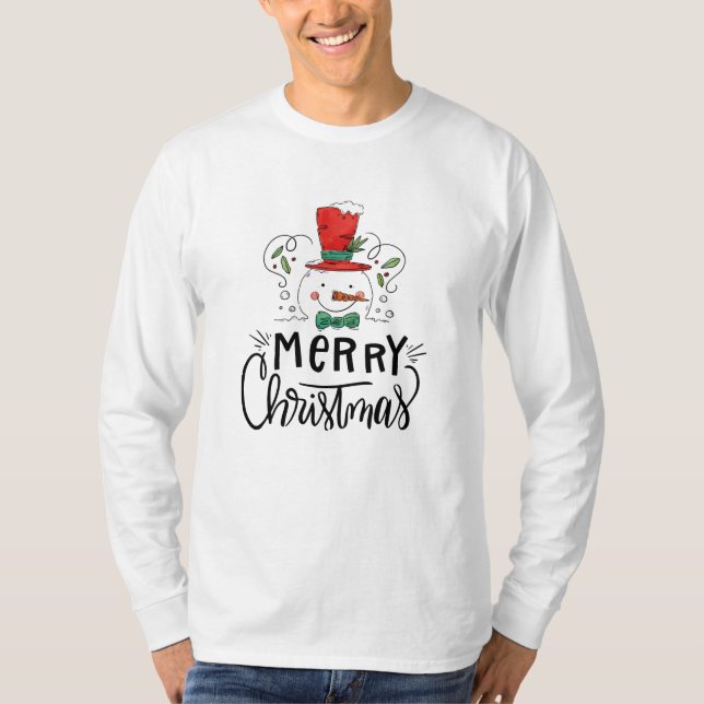 Schöne Weihnachten T-Shirt (Vorderseite)