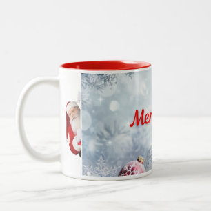 Schöne Weihnachten-Tasse Zweifarbige Tasse