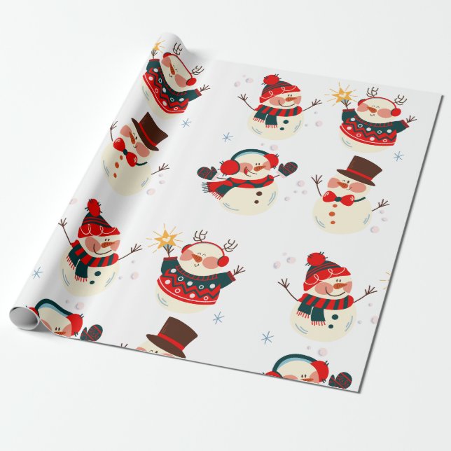 Schöne Weihnachten, Winterlandschaft Geschenkpapier (Ungerollt)